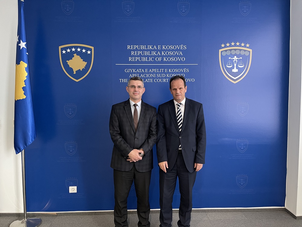 Kryetari Totaj priti në takim Kryetarin e Gjykatës Supreme të Kosovës Enver Peci